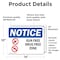 Signmission Gun Free Drug Free Zone OSHA Notice Sign, Vinyl Decal, 14in W x 10in L, 2PK OS-2PACK-NS-D-1014-L-15754 - alternate 4